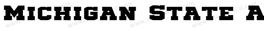 Michigan State Alternative字体转换